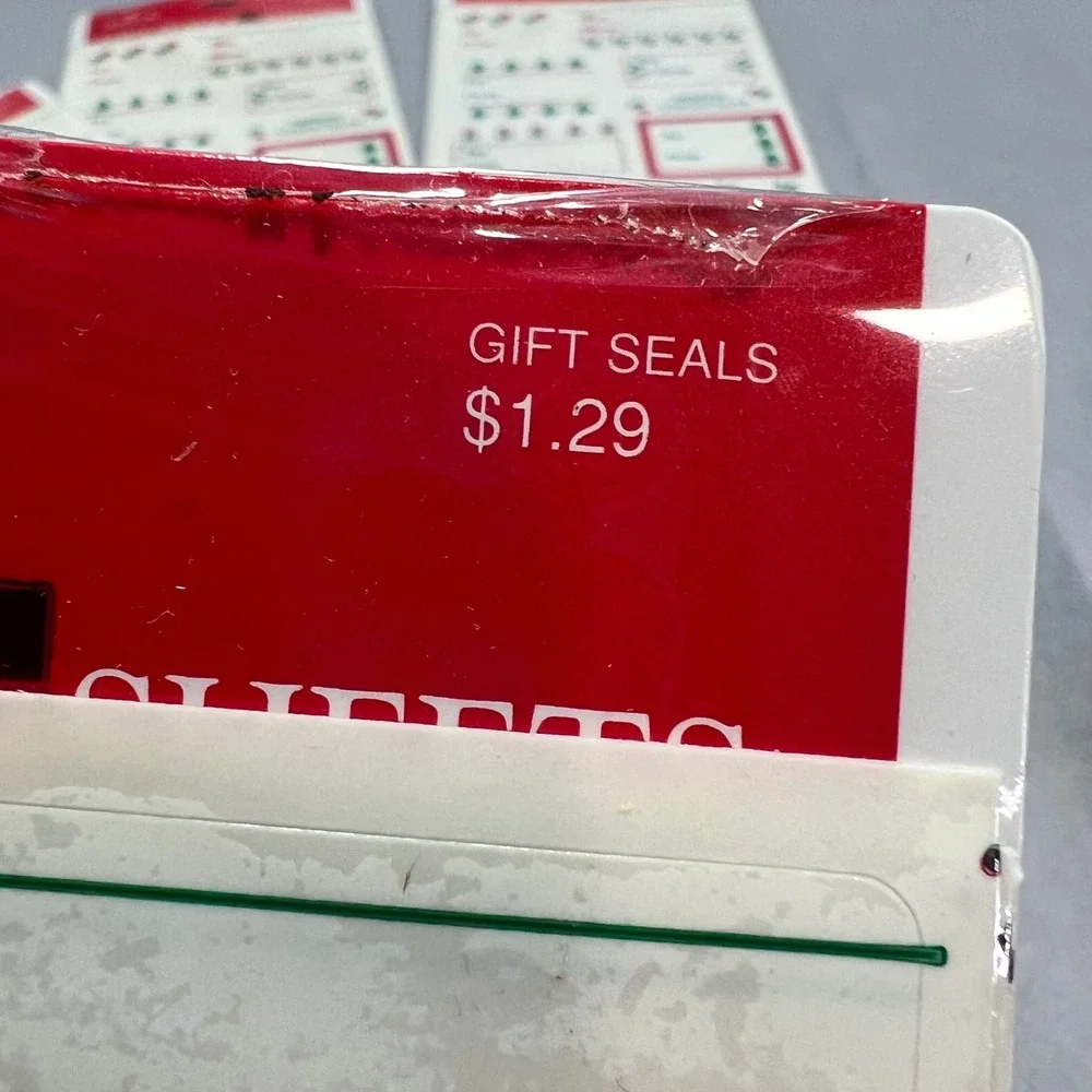 Vintage Hallmark Gift Seals Labels 1988 Christmas Holiday NOS Ephemera Stickers